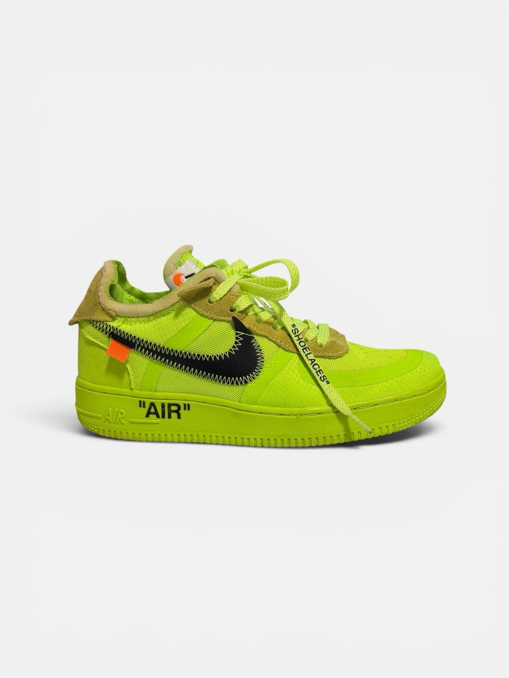 Off-White x Nike Air Force 1 Low ‘Volt’  AO4606-700 | Size 8